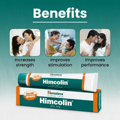 Himcolin Gel Aids in increasing blood circulation,erection and stamina 30g himalaya