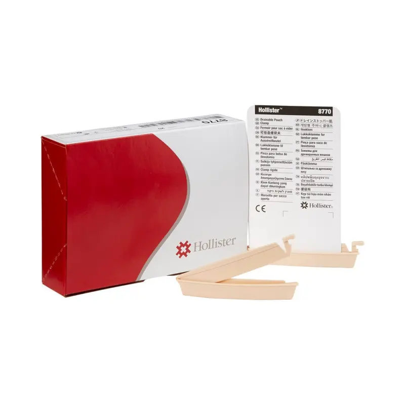 Hollister Drainable Pouch Clamp – Beige (Code