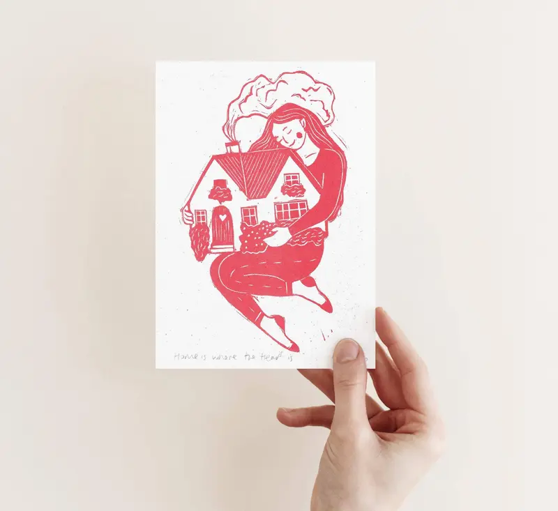 Home owner print, new home, homebody, cottage core