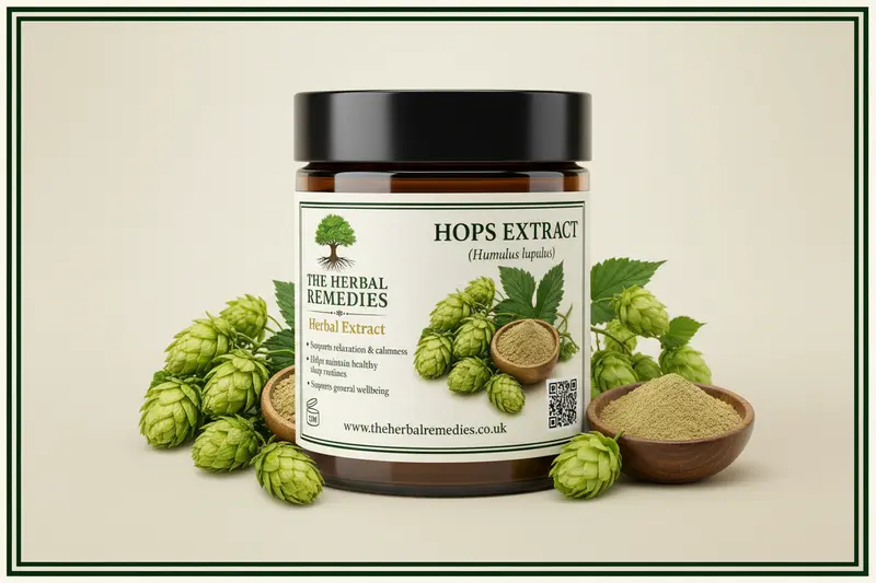 Hops Extract Powder (Humulus lupulus)– Herbal Relaxation & Sleep Support