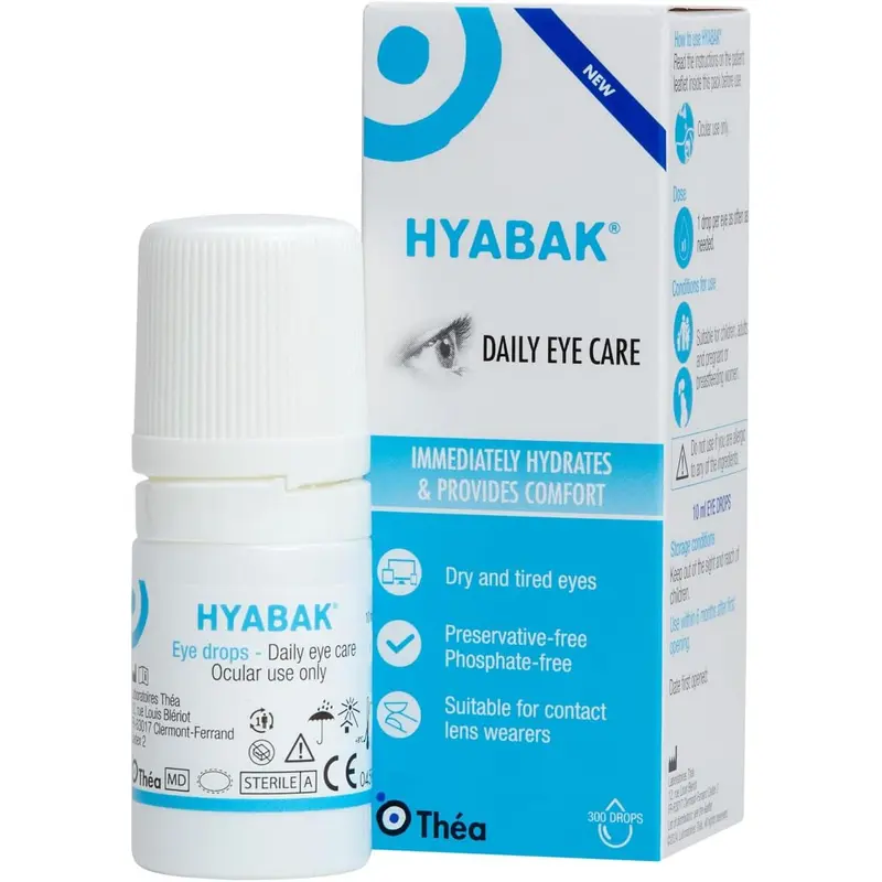 Hyabak Preservative-Free Dry Eye Drops 10ml