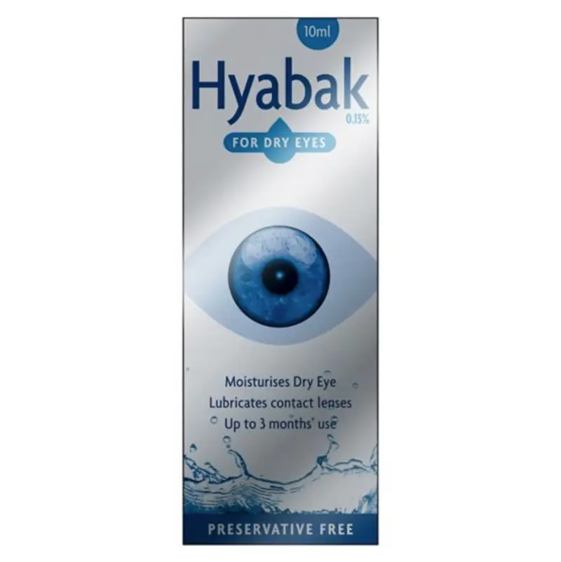 Hyabak Preservative Free Eye Drops 10ml
