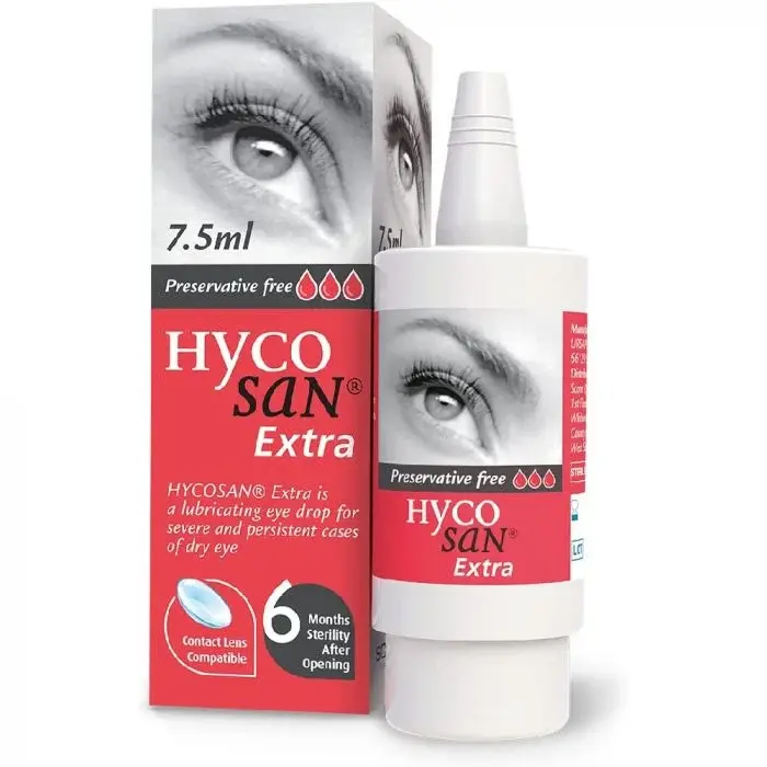 Hycosan Extra 0.2% Sodium Hyaluronate Preservative-Free Eye Drops - 7.5ml