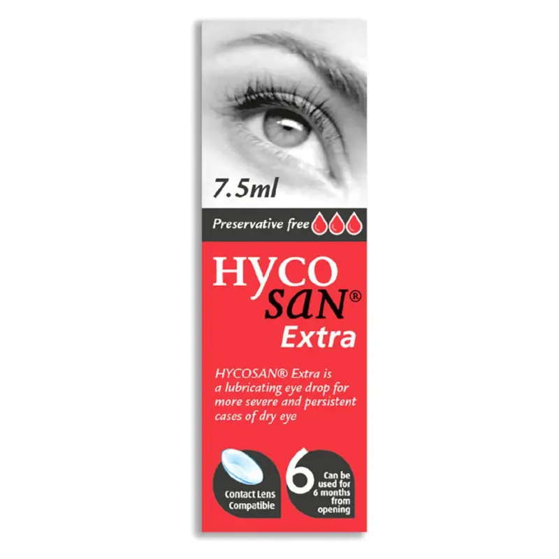 Hycosan Extra Preservative Free Eye Drops - 7.5ml