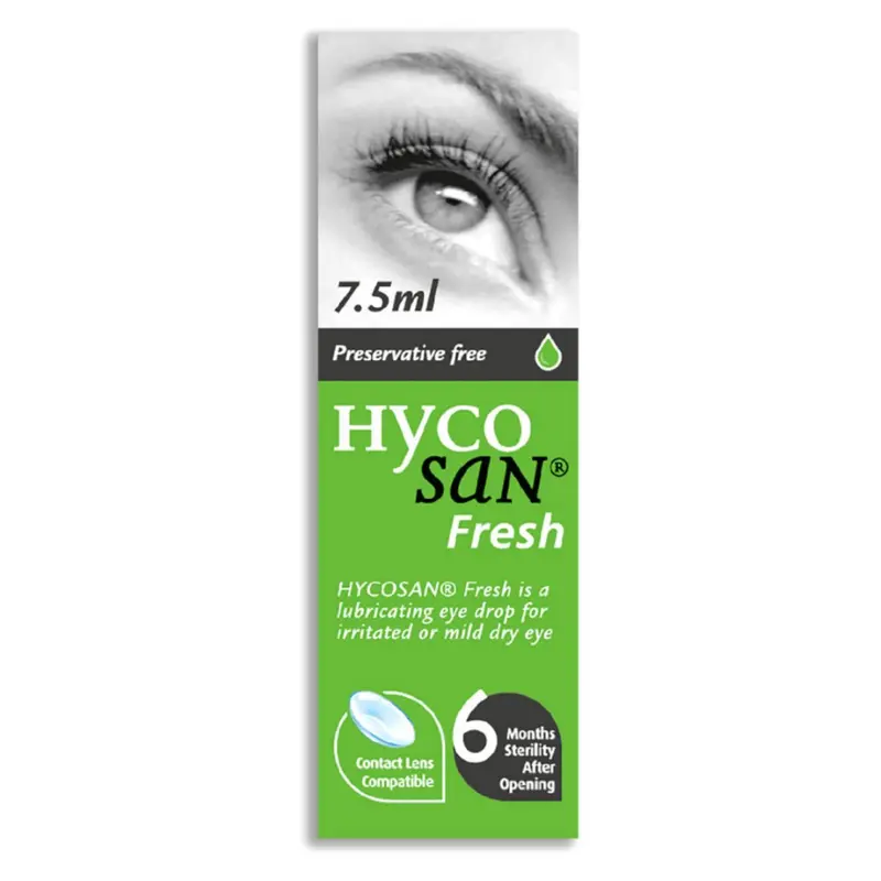 Hycosan Fresh Preservative Free Eye Drops - 7.5ml