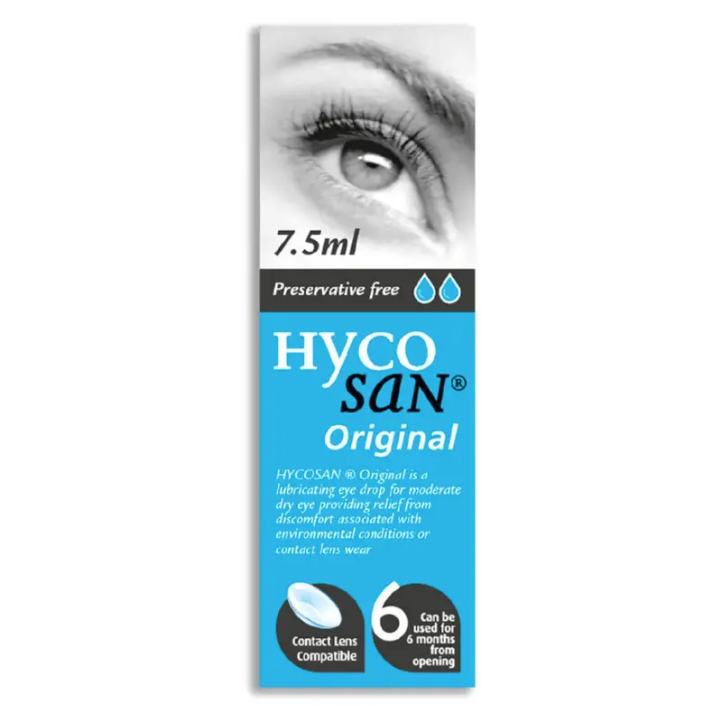 Hycosan Original Preservative Free Eye Drops - 7.5ml