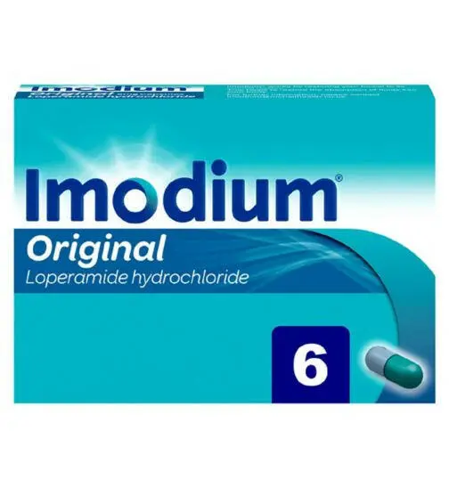 Imodium Original Loperamide hydrochloride 2mg 6 capsules