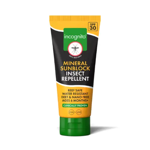 incognito mineral suncream insect repellent SPF30