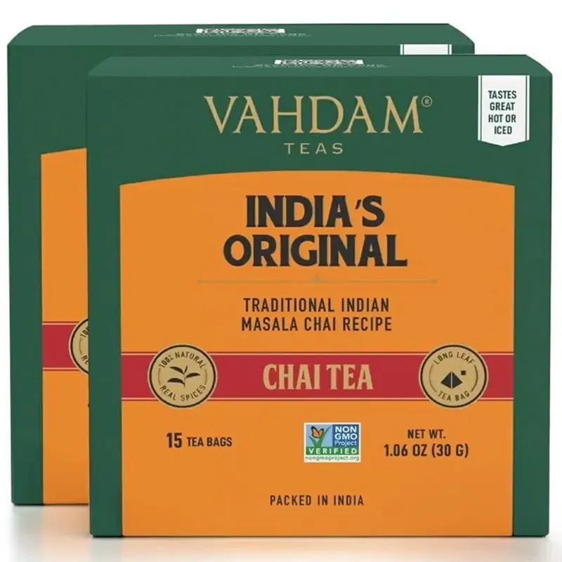 India's Original Masala Chai Tea, 30 Count (15x2)