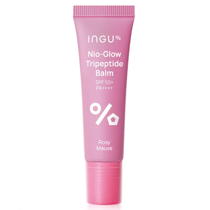 INGU - Skin Nio-Glow Tripeptide Balm SPF50+ PA++++, Rosy Mauve 10ml.