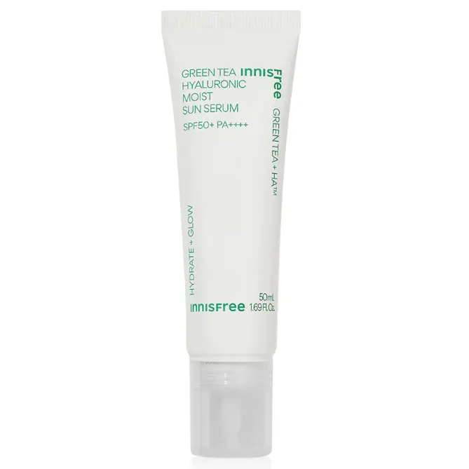Innisfree - Green Tea Hyaluronic Moist Sun Serum 50ml.