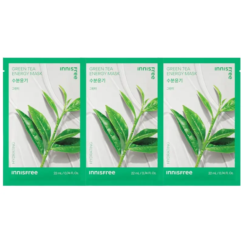 Innisfree - Squeeze Energy Mask Greentea 22ml. (Pack of 3)