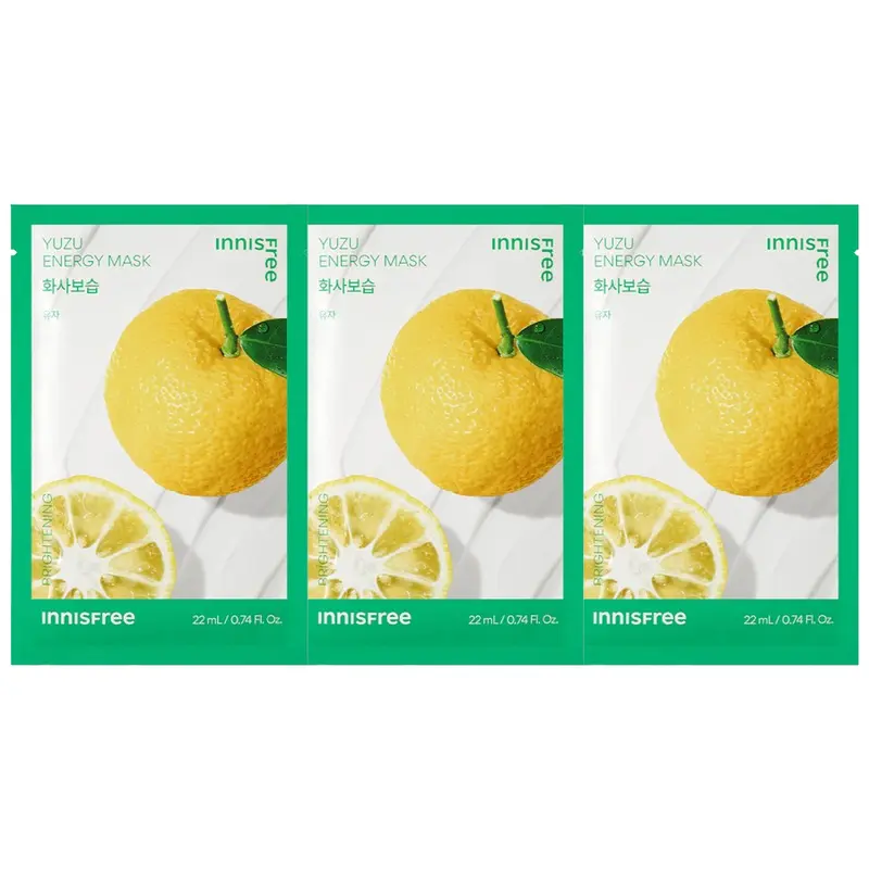 Innisfree - Squeeze Energy Mask Yuzu 22ml. (Pack of 3)
