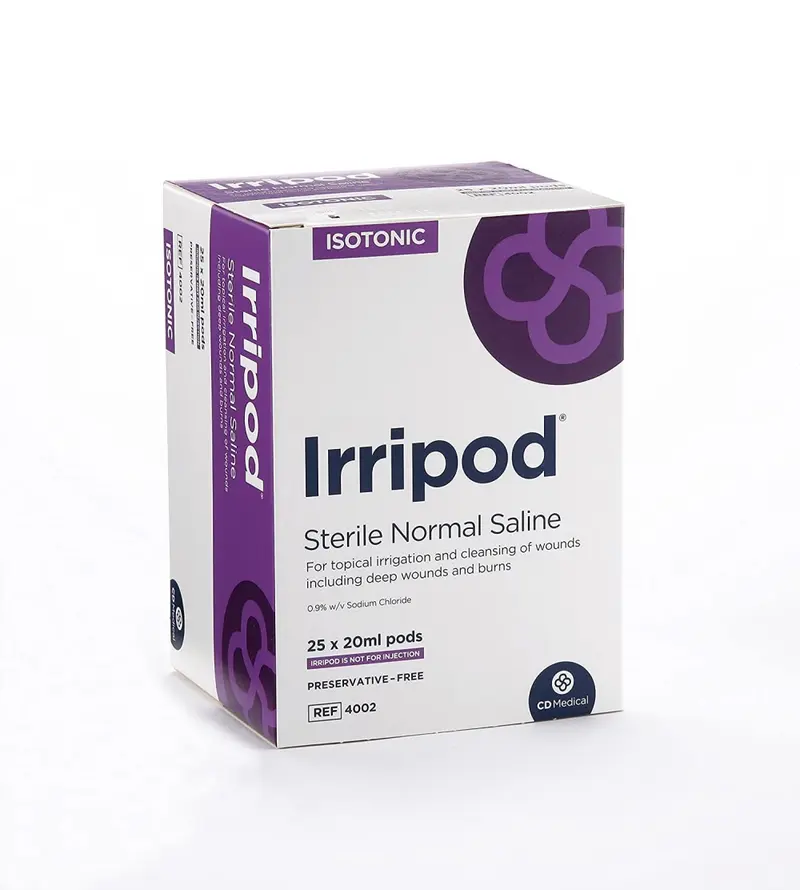 Irripod Sterile Nomal Saline- Preservative Free - Box of 25x20ml