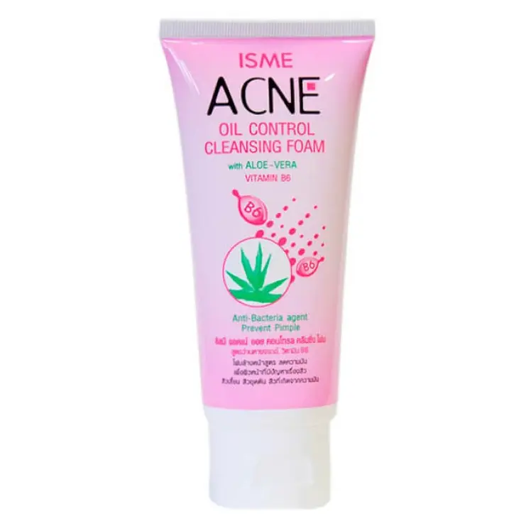 ISME - Acne Oil Control Cleansing Foam With Aloe Vera & Vitamin B6 60g.
