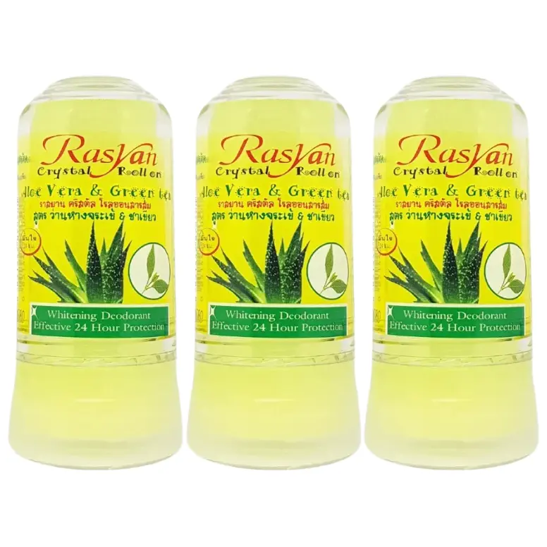ISME - Aloe Vera & Green Tea Crystal Roll-On Alum 80g. (Pack of 3)