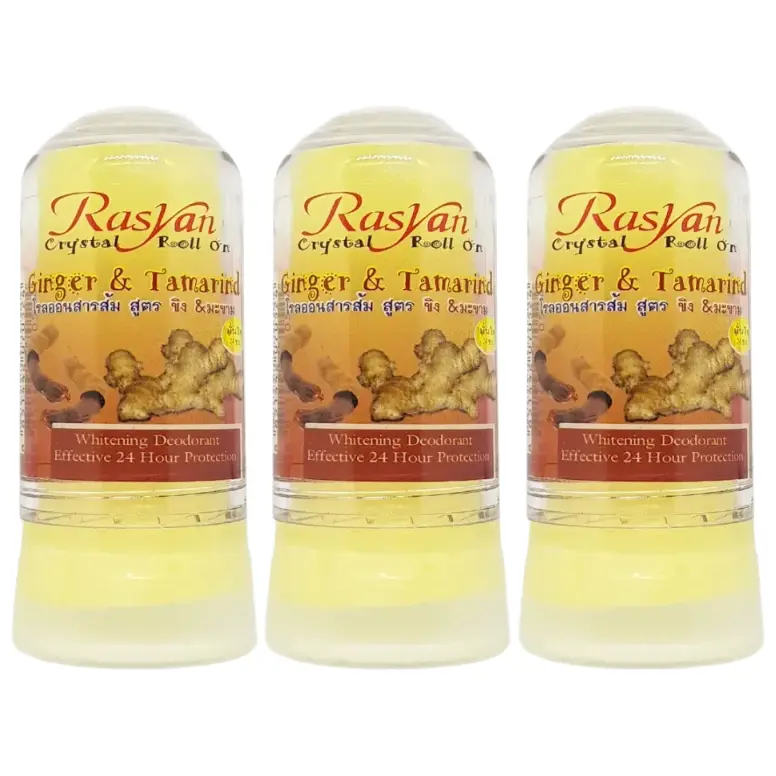 ISME - Ginger & Tamarind Crystal Roll-On Alum 80g. (Pack of 3)