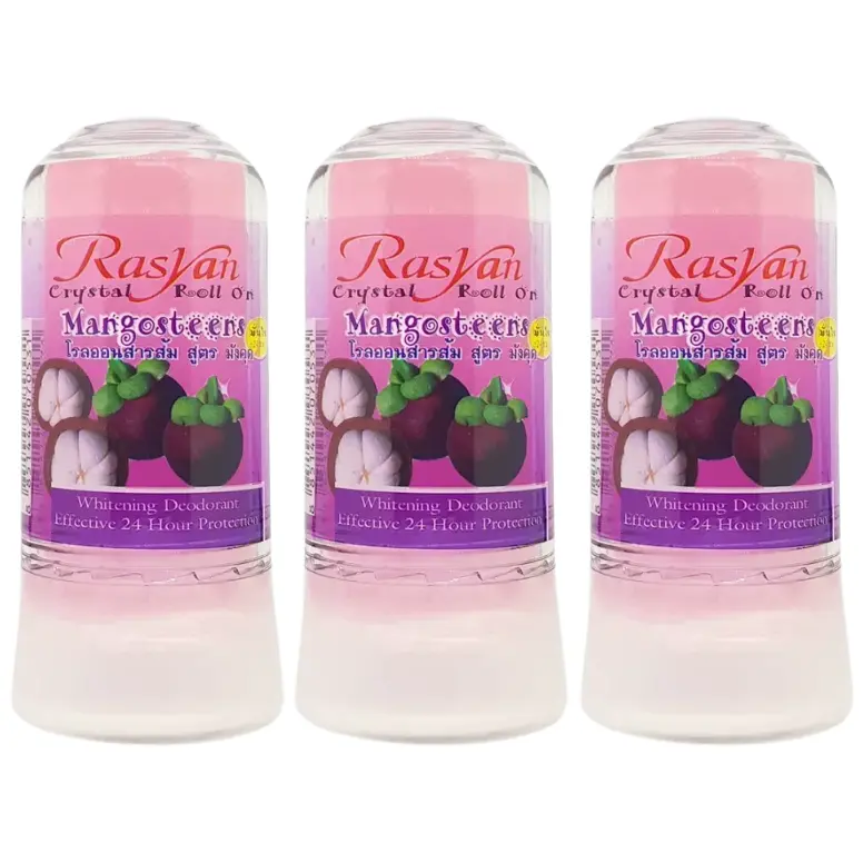 ISME - Mangosteen Tea Crystal Roll-On Alum 80g. (Pack of 3)