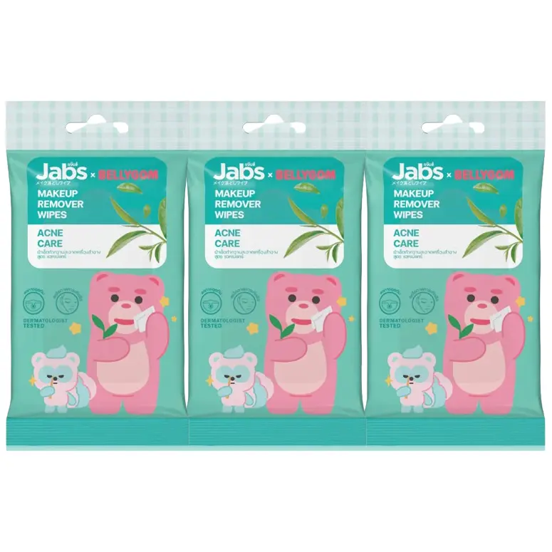 Jabs - x Bellygom Makeup Remover Wipes Acne Care 10 Sheets (Pack of 3)