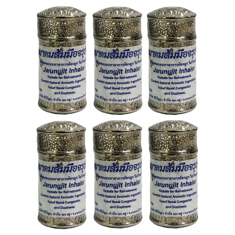 Jarungjit - Thai Herbal Inhaler (Pack of 6)