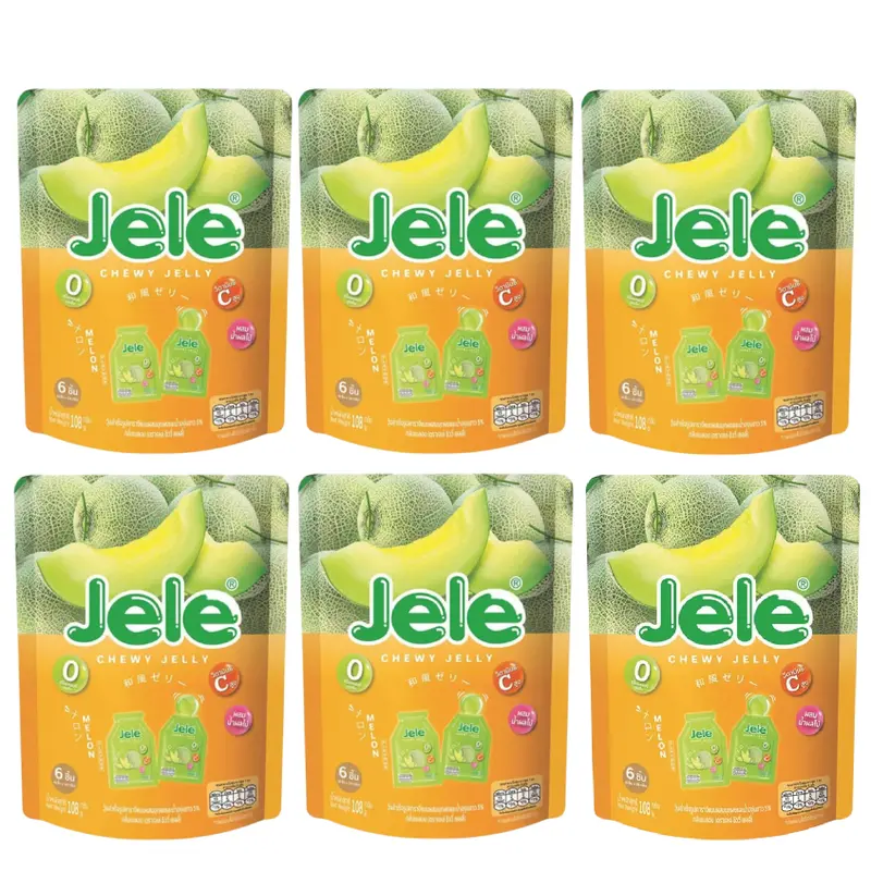 Jele Chewy - Melon 108g. (Pack of 6)