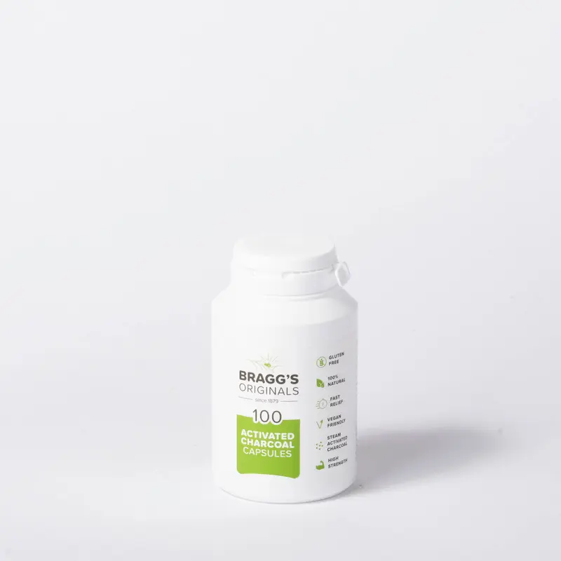 JL Bragg Activated Charcoal - 100 Capsules