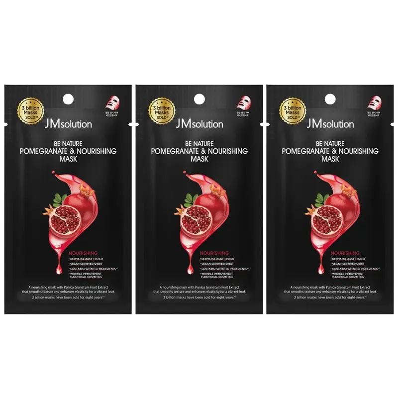 JM Solution - Be Nature Pomegranate & Nourishing Mask 24ml. (Pack of 3)