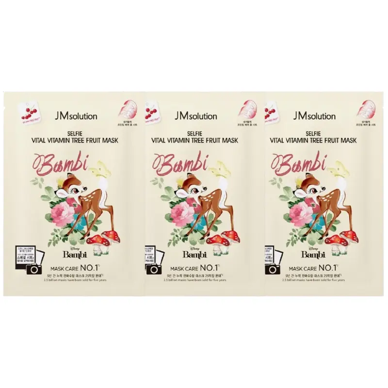 JM Solution - Selfie Barrier Vital Vitamin Tree Fruit Mask (Pack of 3)