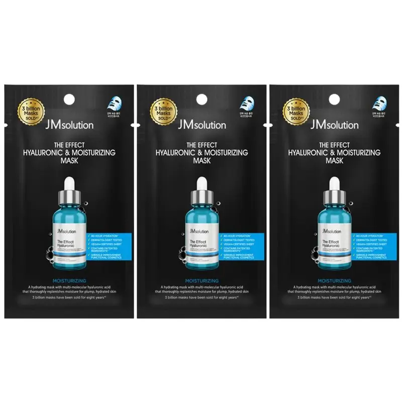 JM Solution - The Effect Hyaluronic & Moisturizing Mask 24ml. (Pack of 3)