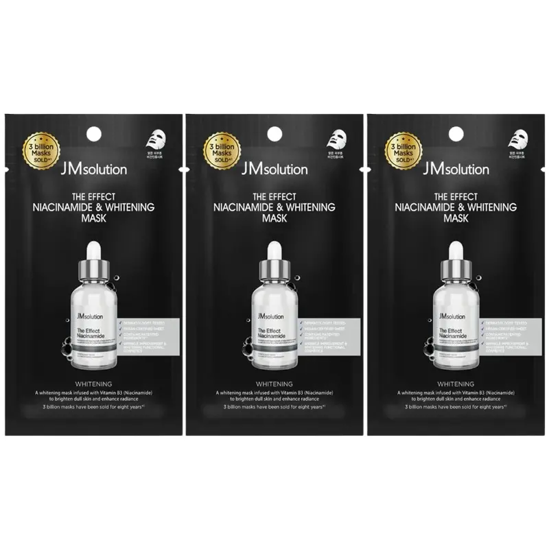 JM Solution - The Effect Niacinamide & Whitening Mask 24ml. (Pack of 3)