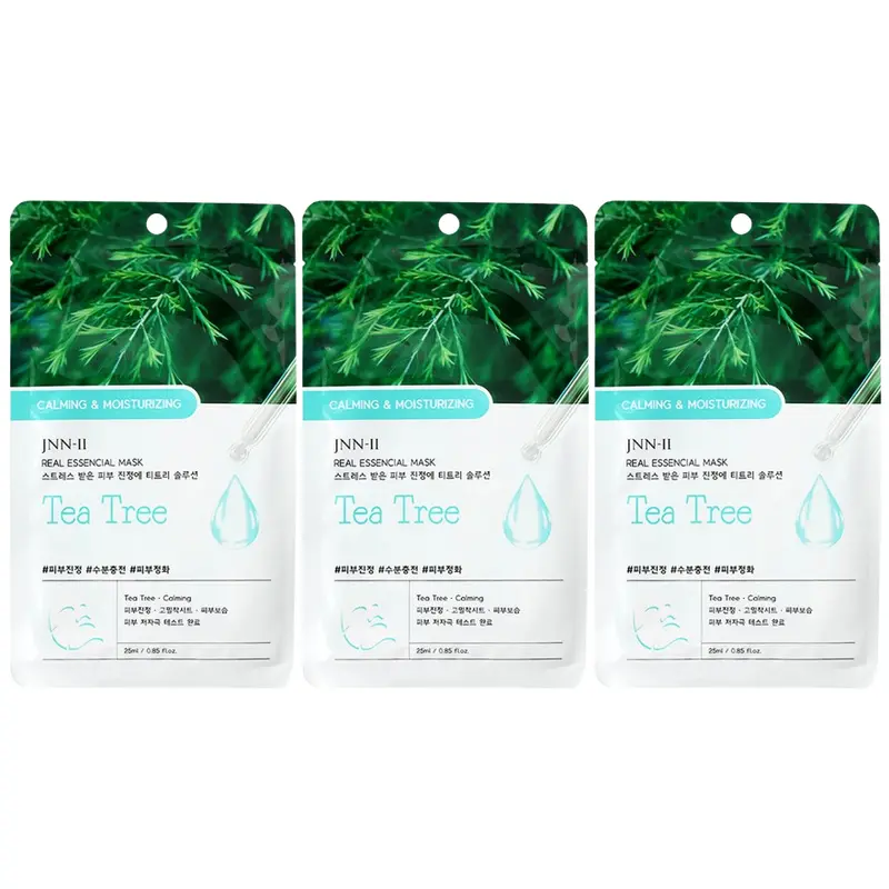 JNN-II - Teatree Real Essencial Mask 25ml. (Pack of 3)