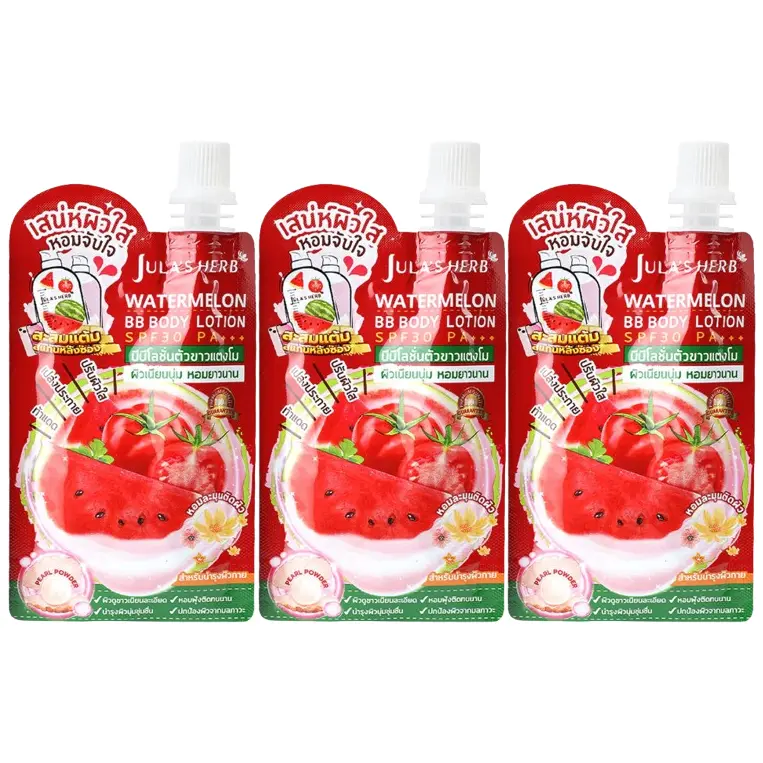 Jula's Herb - Watermelon BB Body Lotion SPF30 PA+++ 40ml. (Pack of 3)