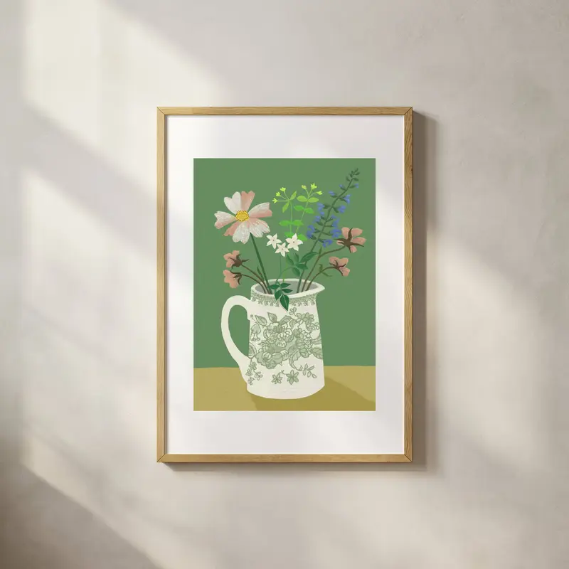 July Posy Print
