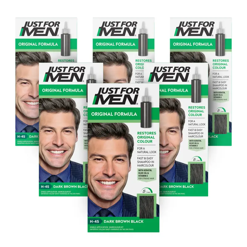 Just For Men Colour Natural Dark Brown-Black H-45 - 6 Pack