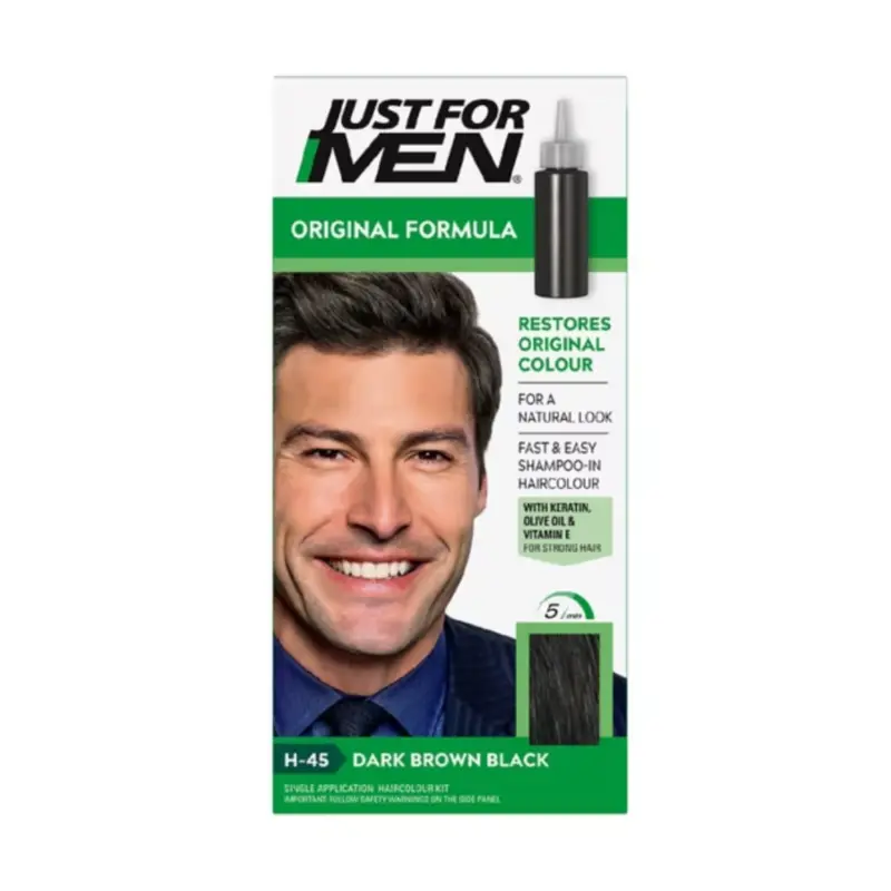 Just For Men Hair Colourant Natural Dark Brown Black