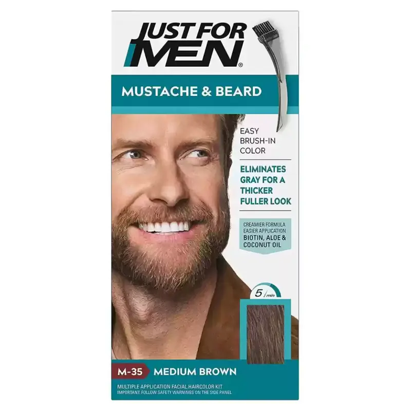 Just For Men Moustache & Beard Medium Brown Hair Dye M 35