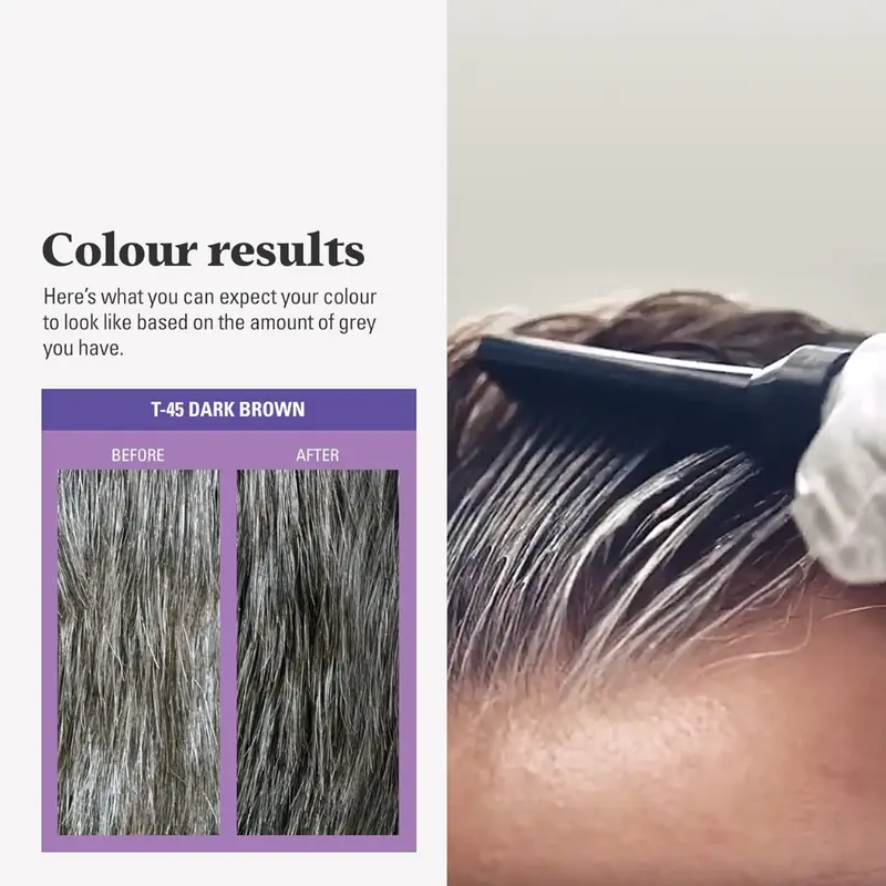 Just For Men Touch of Grey Dark Brown Hair Dye T45 (T)