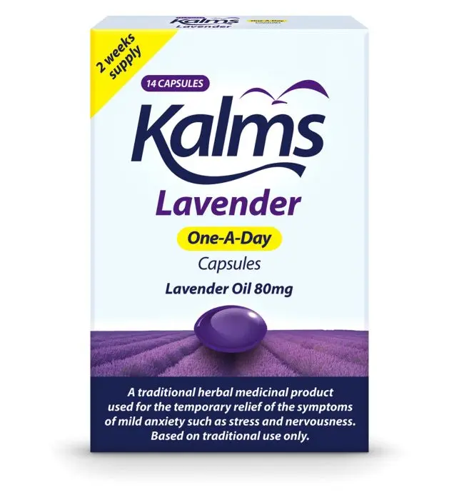 Kalms Lavender One-A-Day Lavender Oil 80mg Capsules – 14 Capsules