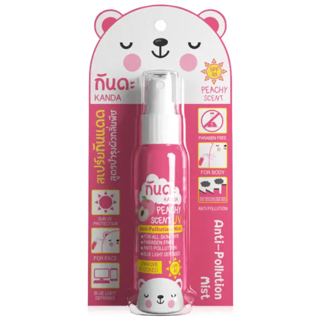 Kanda - Peachy Scent Anti-Pollution and UV Mist 45ml.