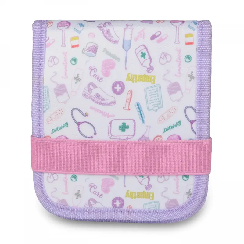 KEENS Nurse Pocket Organizer Rounded Corners White Purple