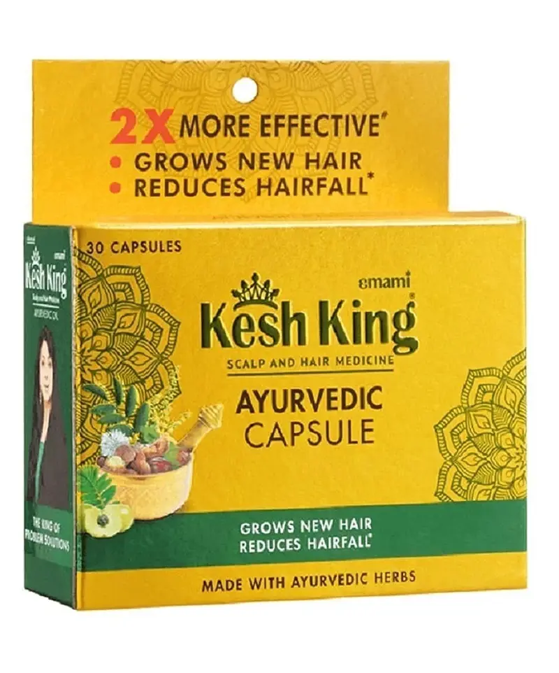 Kesh King Ayurvedic Hair Capsules – Internal Nutrition for Hair Growth & Scalp Health