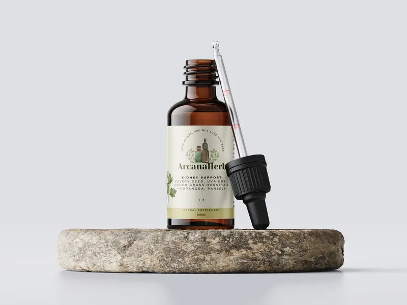 Kidney Support Tincture 100ml, Celery seed, Uva ursi, Couch grass, Hydrangea, Parsely, horsetail