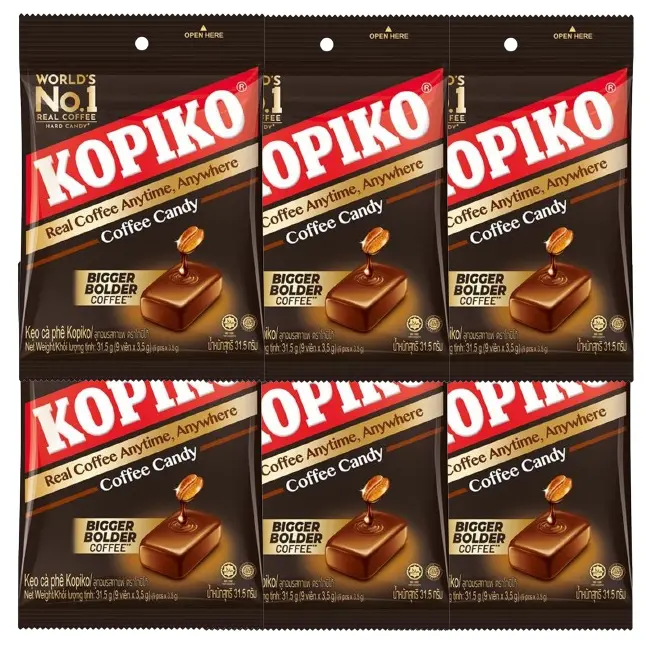Kopiko - Coffee Candy 31.5 g (Pack of 6)