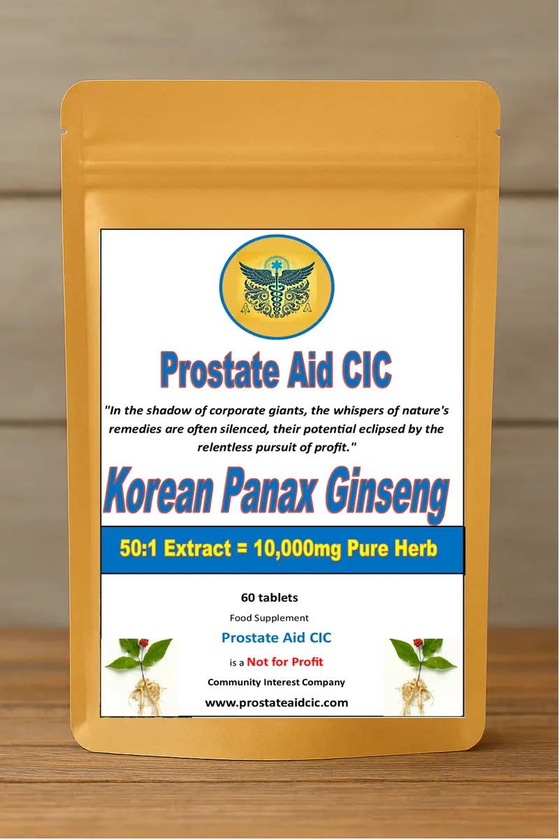 Korean Panax Ginseng Extract Tablets | Botanical Supplement | 60 Tablets UK