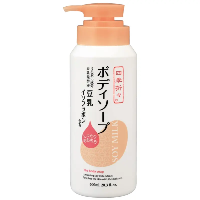 Kumano - Shikioriori - Soy Milk Isoflavone Body Soap 600ml.