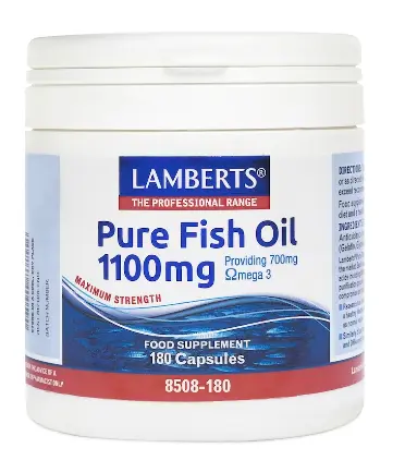 Lamberts High Concentration Deep Sea Fish Oil 1100mg - 180 Capsules