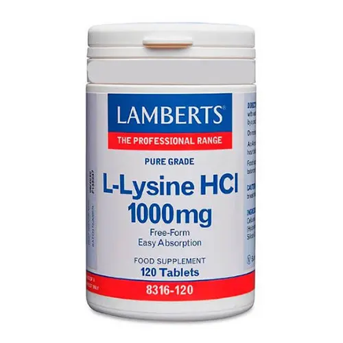 Lamberts L-lysine HCl 120s