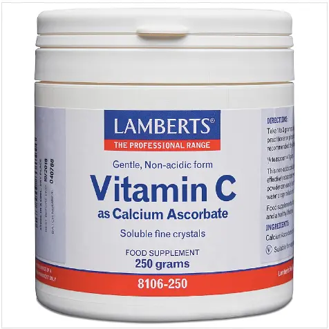 Lamberts Vitamin C as Calcium Ascorbate - 250g