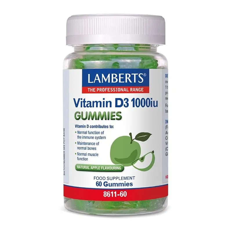 Lamberts Vitamin D3 Gummies 1000IU - 60 Gummies