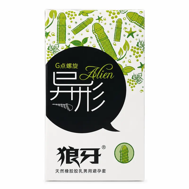 langya Alien G-Spot Spiral Textured Condoms 10 Pack